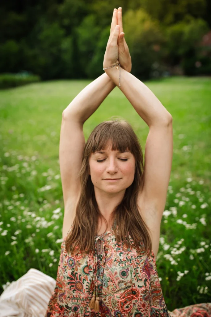 Christina Meier beim Yoga